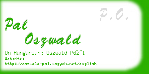 pal oszwald business card